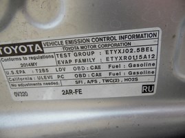2014 TOYOTA CAMRY SE SILVER 2.5L AT Z18125